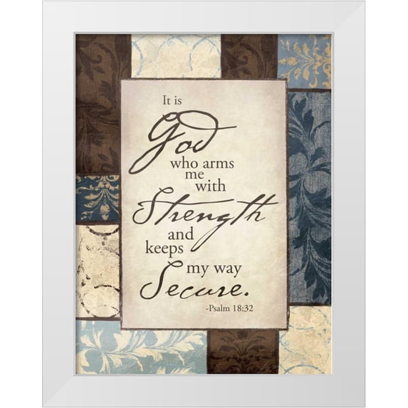 Grey, Jace 19x24 White Modern Wood Framed Museum Art Print Titled - Blue God