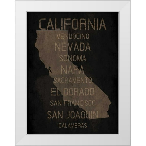 Grey, Jace 19x24 White Modern Wood Framed Museum Art Print Titled - California Silo