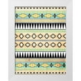 thumbnail image 1 of Grey, Jace 19x24 White Modern Wood Framed Museum Art Print Titled - Neutral Aztec Mate, 1 of 4