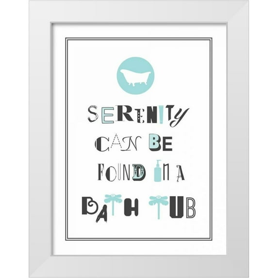 Grey, Jace 19x24 White Modern Wood Framed Museum Art Print Titled - Serenity 2