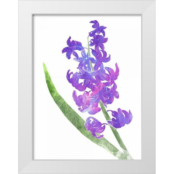 Grey, Jace 19x24 White Modern Wood Framed Museum Art Print Titled - Watered Down Purp Pink