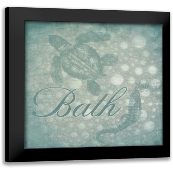 Grey, Jace 20x20 Black Modern Framed Museum Art Print Titled - Bath bubbles
