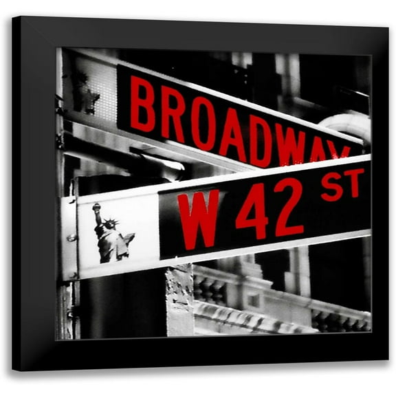 Grey, Jace 20x20 Black Modern Framed Museum Art Print Titled - Broadway