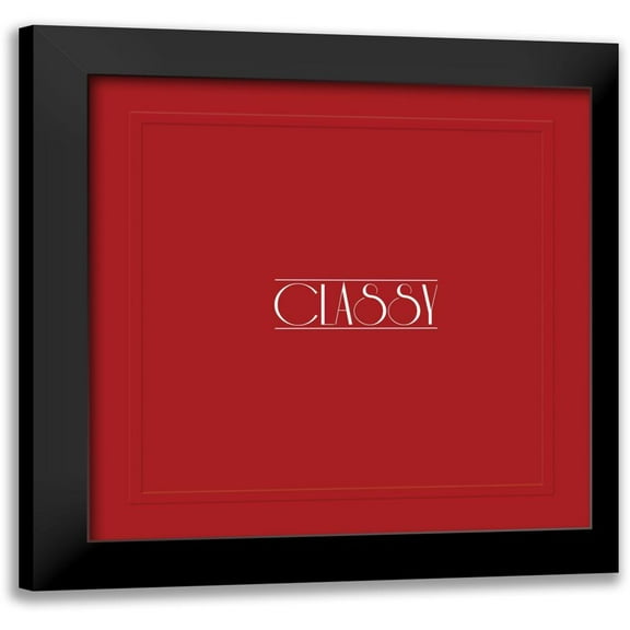 Grey, Jace 20x20 Black Modern Framed Museum Art Print Titled - Classy 2