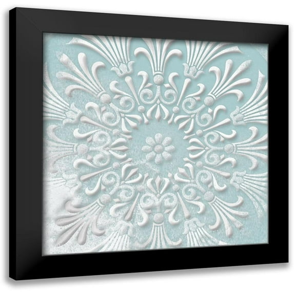 Grey, Jace 20x20 Black Modern Framed Museum Art Print Titled - Floral Pop Two