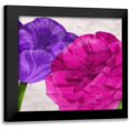 thumbnail image 1 of Grey, Jace 20x20 Black Modern Framed Museum Art Print Titled - Florals, 1 of 5