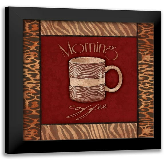 Grey, Jace 20x20 Black Modern Framed Museum Art Print Titled - Morning coffee