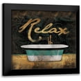 thumbnail image 1 of Grey, Jace 20x20 Black Modern Framed Museum Art Print Titled - Relax, 1 of 5