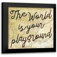thumbnail image 1 of Grey, Jace 20x20 Black Modern Framed Museum Art Print Titled - The World is Your Playground, 1 of 5
