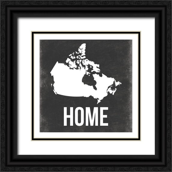 Grey, Jace 20x20 Black Ornate Wood Framed with Double Matting Museum Art Print Titled - Canada Home