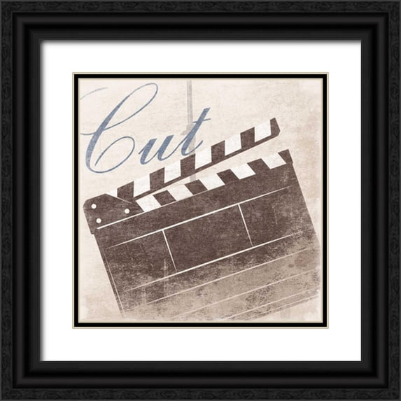 Grey, Jace 20x20 Black Ornate Wood Framed with Double Matting Museum Art Print Titled - Cut