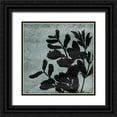 thumbnail image 1 of Grey, Jace 20x20 Black Ornate Wood Framed with Double Matting Museum Art Print Titled - Floral Black Mate, 1 of 4