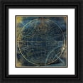 thumbnail image 1 of Grey, Jace 20x20 Black Ornate Wood Framed with Double Matting Museum Art Print Titled - Golden Blue World Side A, 1 of 4