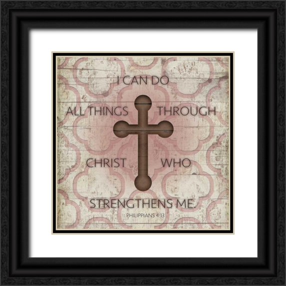 Grey, Jace 20x20 Black Ornate Wood Framed with Double Matting Museum Art Print Titled - I Can Do
