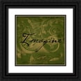 thumbnail image 1 of Grey, Jace 20x20 Black Ornate Wood Framed with Double Matting Museum Art Print Titled - Imagine, 1 of 4