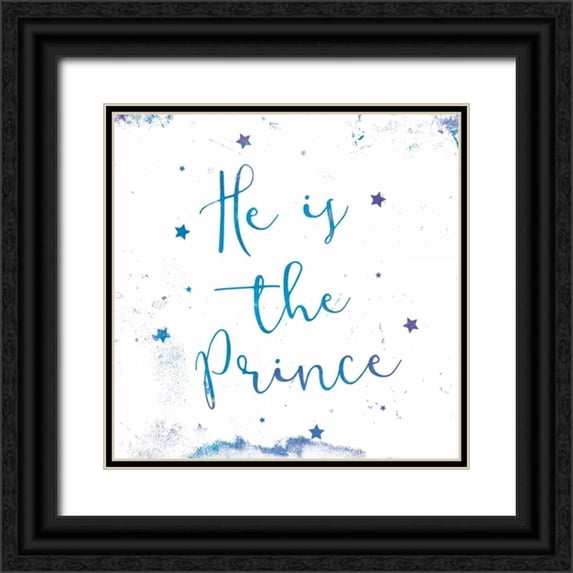 Grey, Jace 20x20 Black Ornate Wood Framed with Double Matting Museum Art Print Titled - Prince