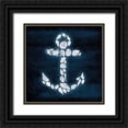 thumbnail image 1 of Grey, Jace 20x20 Black Ornate Wood Framed with Double Matting Museum Art Print Titled - Shell Anchor Deeper Blue, 1 of 4