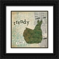 thumbnail image 1 of Grey, Jace 20x20 Black Ornate Wood Framed with Double Matting Museum Art Print Titled - Trendy, 1 of 4
