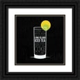 thumbnail image 1 of Grey, Jace 20x20 Black Ornate Wood Framed with Double Matting Museum Art Print Titled - Type drinks 1, 1 of 4