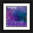 thumbnail image 1 of Grey, Jace 20x20 Black Ornate Wood Framed with Double Matting Museum Art Print Titled - Watercolor Friendship, 1 of 4