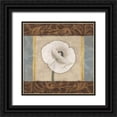 thumbnail image 1 of Grey, Jace 20x20 Black Ornate Wood Framed with Double Matting Museum Art Print Titled - White Poppy 1, 1 of 4