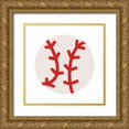 thumbnail image 1 of Grey, Jace 20x20 Gold Ornate Wood Framed with Double Matting Museum Art Print Titled - Baseball, 1 of 4