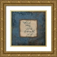 thumbnail image 1 of Grey, Jace 20x20 Gold Ornate Wood Framed with Double Matting Museum Art Print Titled - Faith Blue, 1 of 4