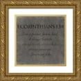 thumbnail image 1 of Grey, Jace 20x20 Gold Ornate Wood Framed with Double Matting Museum Art Print Titled - Love Corinthains, 1 of 4