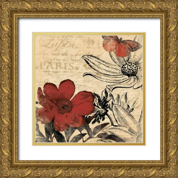Grey, Jace 20x20 Gold Ornate Wood Framed with Double Matting Museum Art Print Titled - Paris 5
