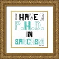 thumbnail image 1 of Grey, Jace 20x20 Gold Ornate Wood Framed with Double Matting Museum Art Print Titled - Sarcasm, 1 of 4