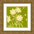 thumbnail image 1 of Grey, Jace 20x20 Gold Ornate Wood Framed with Double Matting Museum Art Print Titled - Simle floral 2, 1 of 4