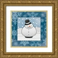 thumbnail image 1 of Grey, Jace 20x20 Gold Ornate Wood Framed with Double Matting Museum Art Print Titled - Snowman, 1 of 4