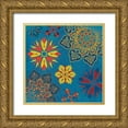 thumbnail image 1 of Grey, Jace 20x20 Gold Ornate Wood Framed with Double Matting Museum Art Print Titled - Suzani 5, 1 of 4