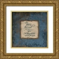 thumbnail image 1 of Grey, Jace 20x20 Gold Ornate Wood Framed with Double Matting Museum Art Print Titled - salm 118 -1 Blue, 1 of 4