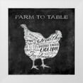 thumbnail image 1 of Grey, Jace 20x20 White Modern Wood Framed Museum Art Print Titled - Farm To Chicken, 1 of 4