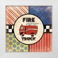 thumbnail image 1 of Grey, Jace 20x20 White Modern Wood Framed Museum Art Print Titled - Fire Truck, 1 of 4