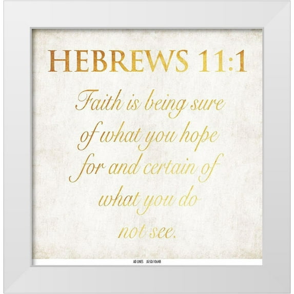 Grey, Jace 20x20 White Modern Wood Framed Museum Art Print Titled - Hebrew