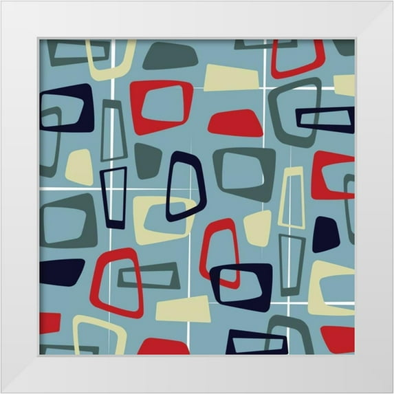 Grey, Jace 20x20 White Modern Wood Framed Museum Art Print Titled - Pattern1