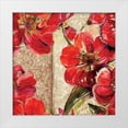thumbnail image 1 of Grey, Jace 20x20 White Modern Wood Framed Museum Art Print Titled - Red Floral 1, 1 of 4