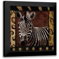 thumbnail image 1 of Grey, Jace 20x22 Black Modern Framed Museum Art Print Titled - Zebra Dordered, 1 of 5