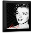 thumbnail image 1 of Grey, Jace 20x24 Black Modern Framed Museum Art Print Titled - Monroe Text, 1 of 5