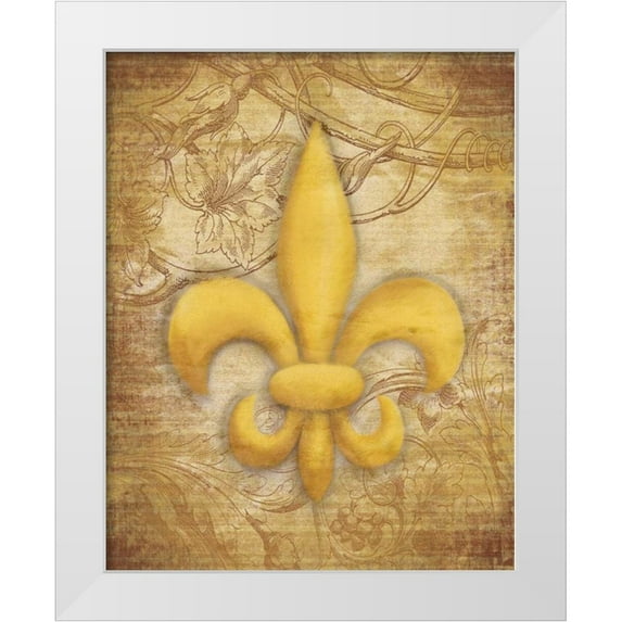 Grey, Jace 20x24 White Modern Wood Framed Museum Art Print Titled - Fleur Delis
