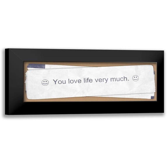 Grey, Jace 24x11 Black Modern Framed Museum Art Print Titled - Fortune 6