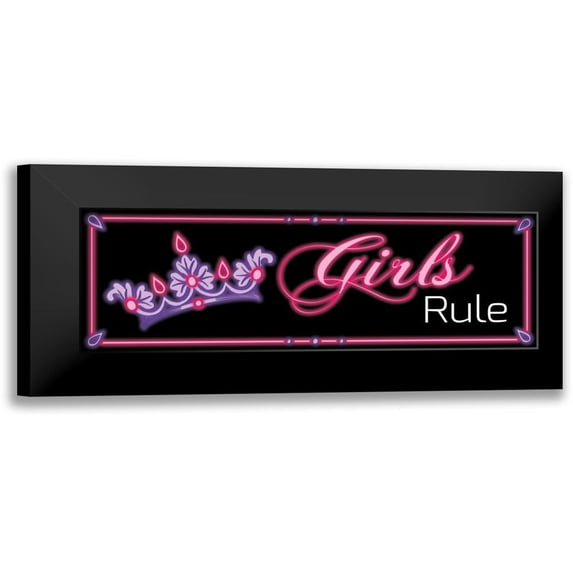 Grey, Jace 24x11 Black Modern Framed Museum Art Print Titled - Girls rule