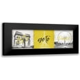 thumbnail image 1 of Grey, Jace 24x11 Black Modern Framed Museum Art Print Titled - Lets Go To Paris, 1 of 5