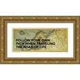 thumbnail image 1 of Grey, Jace 24x12 Gold Ornate Wood Framed with Double Matting Museum Art Print Titled - Old map inspirational 2, 1 of 4