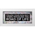 thumbnail image 1 of Grey, Jace 24x12 White Modern Wood Framed Museum Art Print Titled - Map inspirational 2, 1 of 4