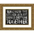 thumbnail image 1 of Grey, Jace 24x17 Gold Ornate Wood Framed with Double Matting Museum Art Print Titled - Kitchen 2, 1 of 4