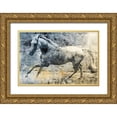 thumbnail image 1 of Grey, Jace 24x17 Gold Ornate Wood Framed with Double Matting Museum Art Print Titled - Washed Out Horse, 1 of 4