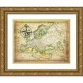 thumbnail image 1 of Grey, Jace 24x19 Gold Ornate Wood Framed with Double Matting Museum Art Print Titled - Tropical map, 1 of 4